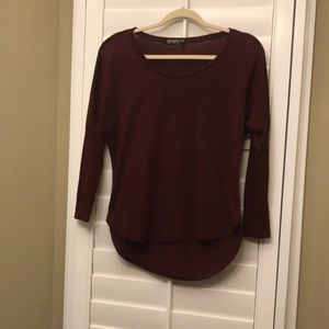 Cotton oversized quarter sleeve shirt